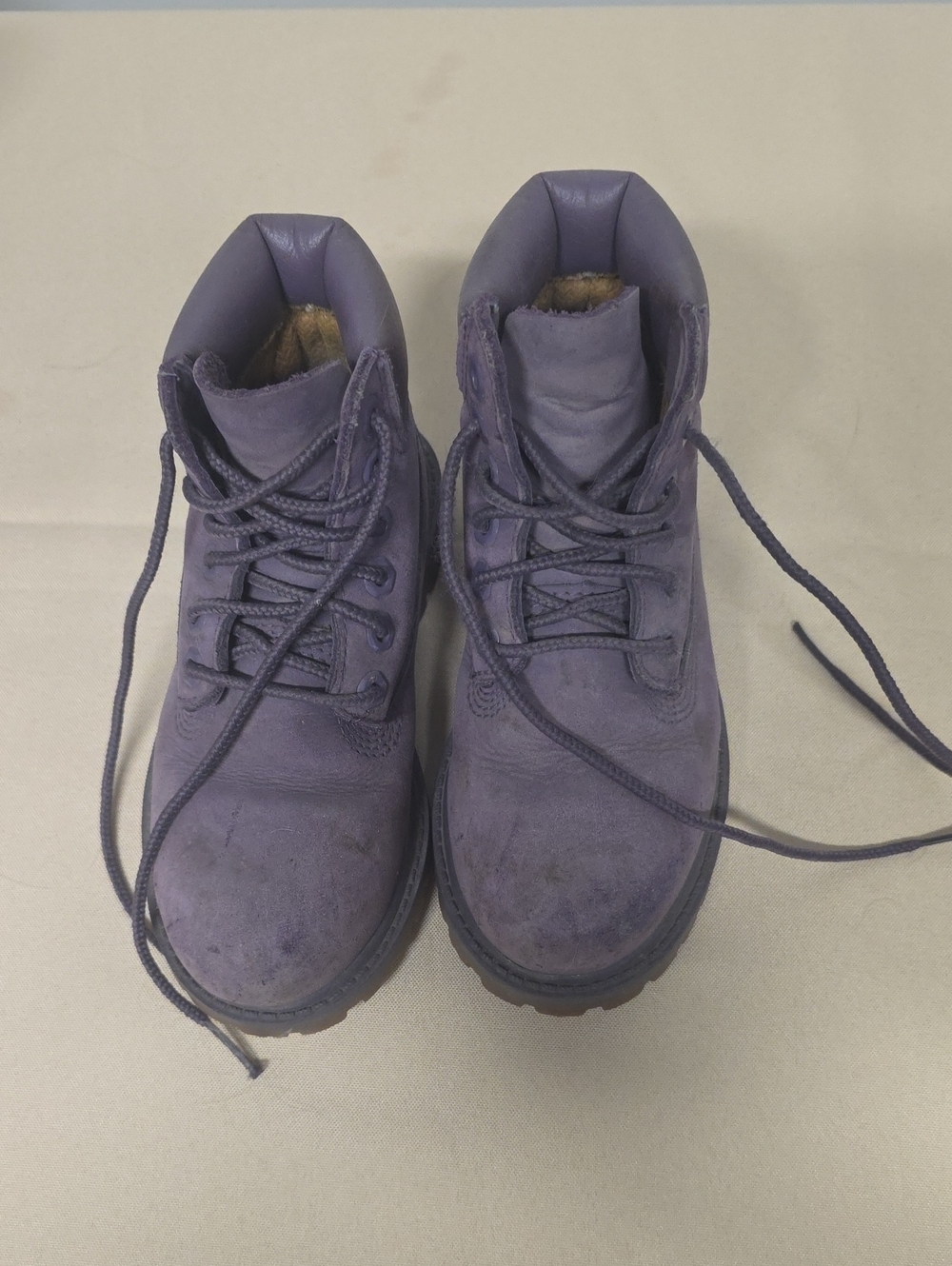 Timberland Girl's Purple Lace-Up Work Boots